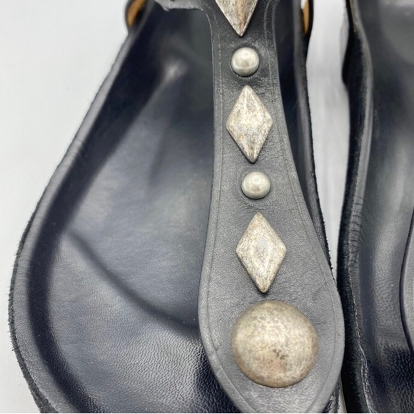 ISABEL MARANT ENAVY LEATHER STUD GLADIATOR SANDALS - Picture 4 of 14